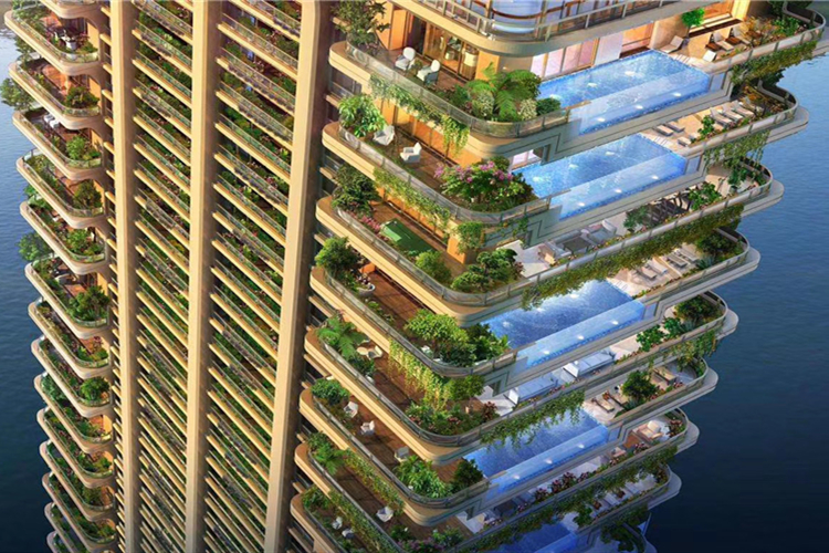 亞克力戶外透明/無(wú)邊/空中游泳池