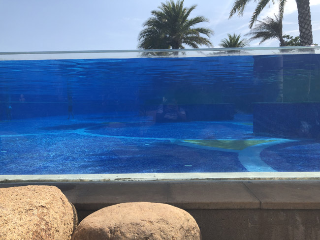 三亞海棠灣亞特蘭蒂斯酒店亞克力無邊界泳池四，瑞地格樂亞克力游泳池