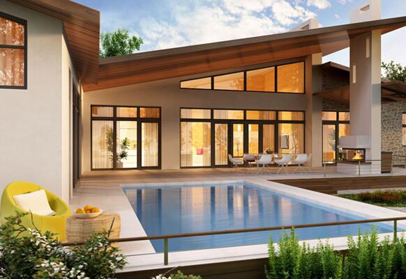 現(xiàn)代極簡(jiǎn)游泳池設(shè)計(jì)，瑞地格樂亞克力游泳池