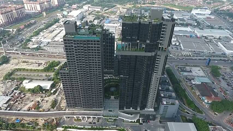 馬來西亞馬星地點公寓亞克力透明空中泳池二，瑞地格樂亞克力游泳池